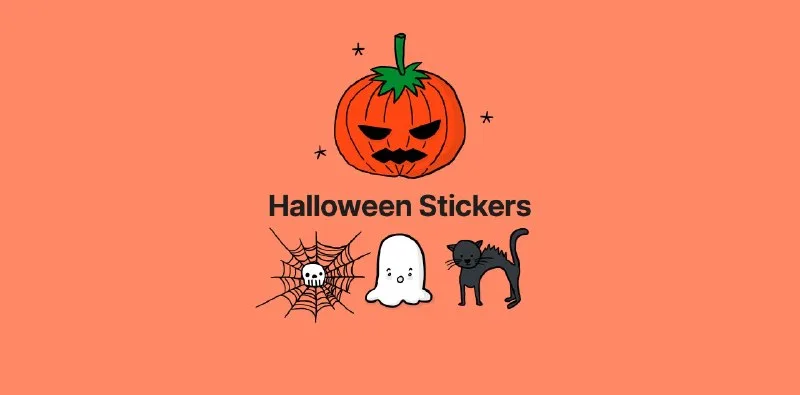 Превью публикации: Halloween Stickers (handdrawn)