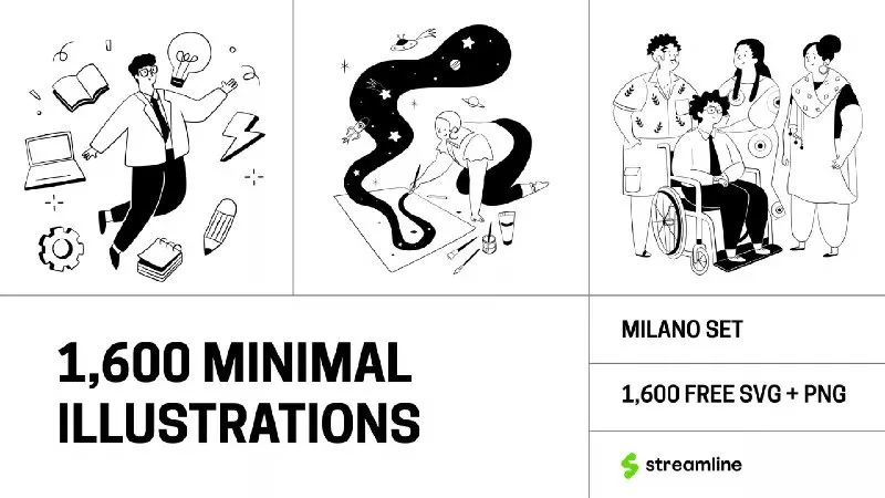 Превью публикации: 1,600 Free Illustrations