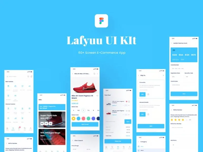 Превью публикации: Lafyuu E-commerce UI Kit for Figma