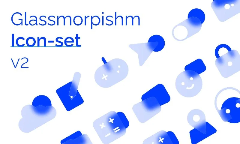 Превью публикации: Glassmorphism Icons