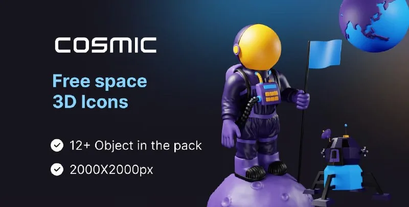 Превью публикации: Cosmic – Space Station 3D Model Free