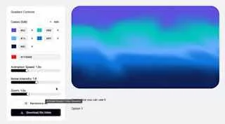 Превью публикации: Animated Gradient Video Generator