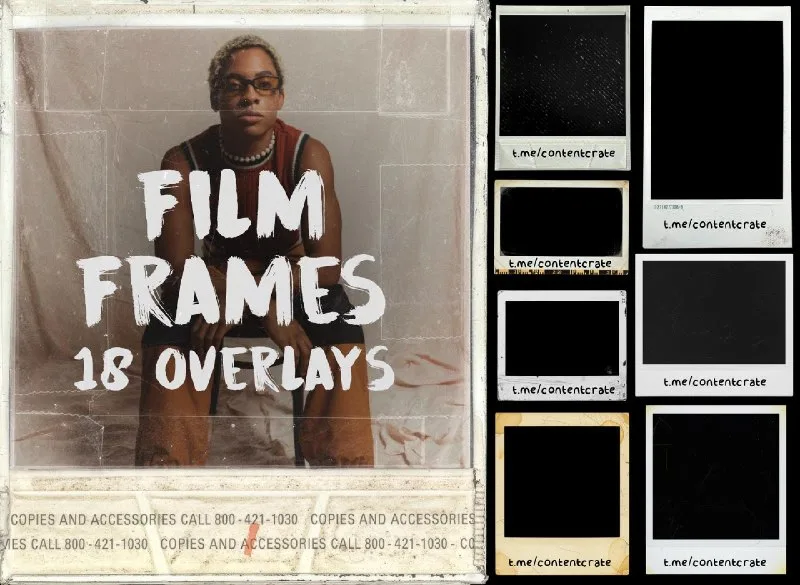 Превью публикации: Film Frames Overlays FREE