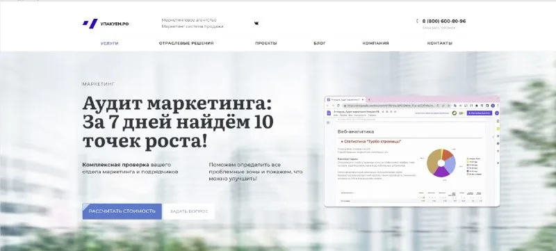 Превью публикации: Сайт маркетингового агентства