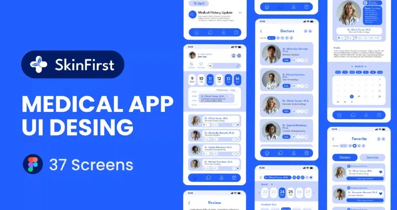Превью публикации: Medical Health Mobile App Dermatology